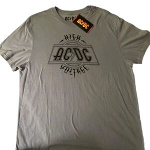 AC/DC High Voltage Gray Tee